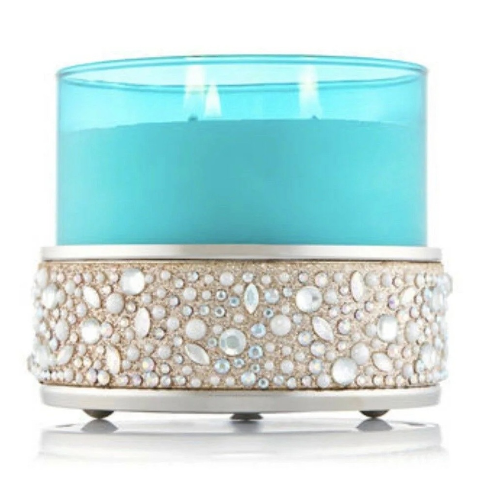 GEMS & GLITTER 3-Wick Candle Holder
